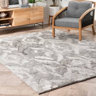 6' 7" x 9' Damask Shaded Rug secondary image