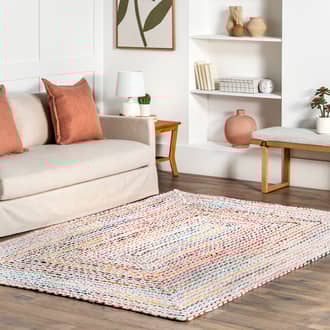 9' x 12' Bohemian Chindi Braided Rug secondary image