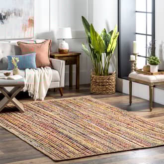 9' x 12' Braided Chindi Spectrum Jute Rug secondary image