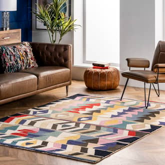 Wool Geometric Rug secondary image