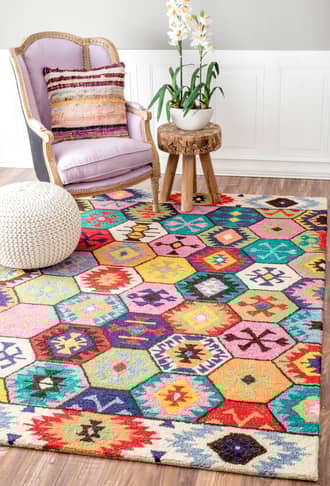Kaleidoscope Wool Rug secondary image