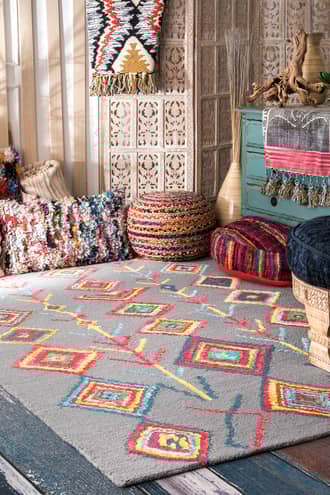 8' 6" x 11' 6" Moroccan Diamond Rug secondary image