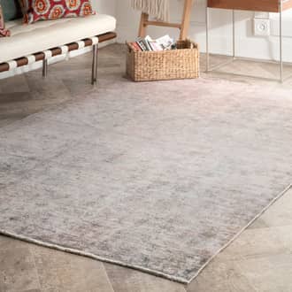 Printed Teardrop Trellis Flatweave Rug secondary image