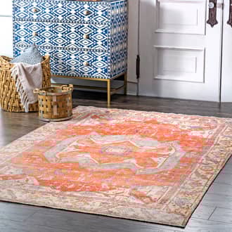 Printed Winged Heraldry Flatweave Rug secondary image