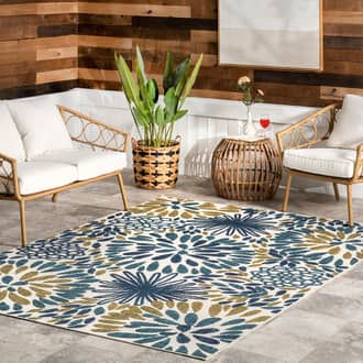 Floral Fireworks Indoor/Outdoor Rug secondary image