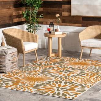 Floral Fireworks Indoor/Outdoor Rug secondary image