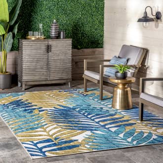 Skyler Tropical Leaves Indoor/Outdoor Rug secondary image