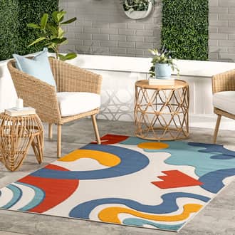 Chelsie Abstract Indoor/Outdoor Rug secondary image