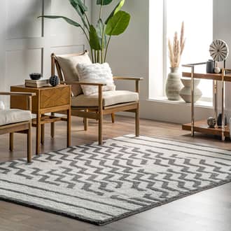 Naomi Wool Chevron Washable Rug secondary image