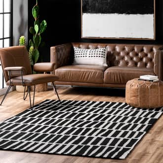 9' 6" x 13' 6" Irregular Parallel Bars Rug secondary image