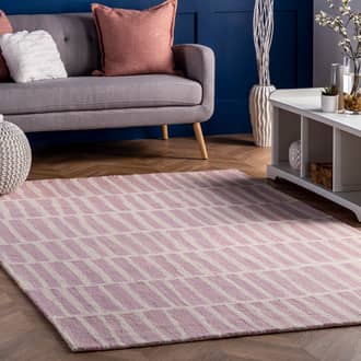 5' x 8' Irregular Parallel Bars Rug secondary image