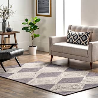 Madison Wool Diamond Rug secondary image