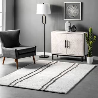 Antonella Double Stripe Modern Rug secondary image