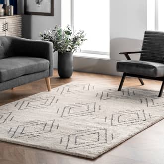 Hand Knotted Fluttery Diamonds Rug secondary image
