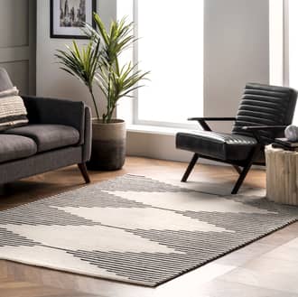 Diamond Pinstriped Rug secondary image