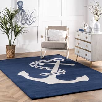 Nautical Anchor Rug secondary image