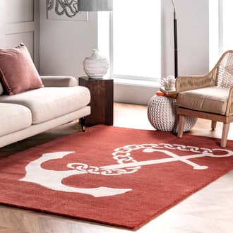 Nautical Anchor Rug secondary image