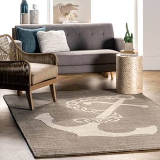 Nautical Anchor Rug secondary image