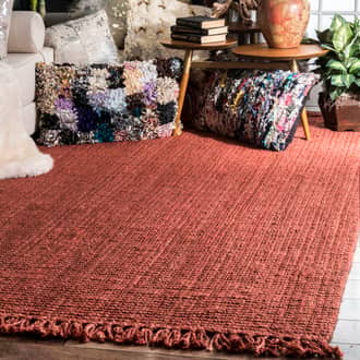 Chunky Jute Tasseled Rug secondary image