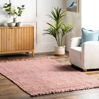 5' x 8' Chunky Jute Tasseled Rug secondary image