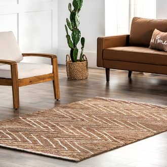 Addie Chevron Wool-Blend Rug secondary image