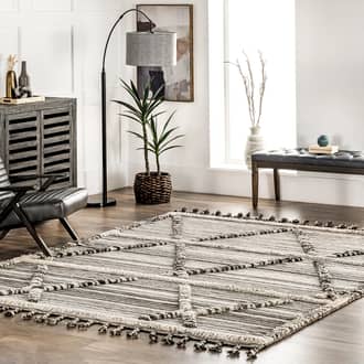 Lara Striped Textured Rug secondary image