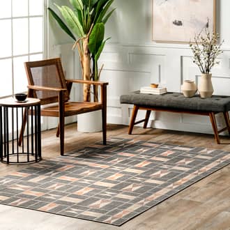 Darcie Washable Geometric Rug secondary image