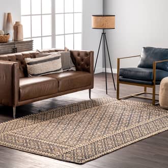 9' x 12' Bella Jute Trellis Rug secondary image