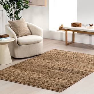 Kalea Striped Textured Jute Rug secondary image