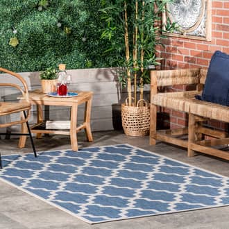 8' Indoor/Outdoor Moroccan Trellis Rug secondary image