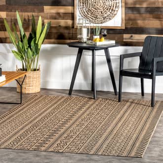 Striped Tribal Indoor/Outdoor Rug secondary image