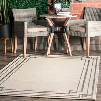 Modern Bordered Indoor/Outdoor Rug secondary image