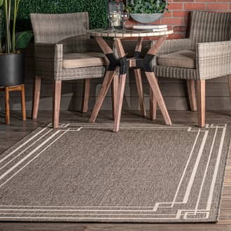 Modern Bordered Indoor/Outdoor Rug secondary image