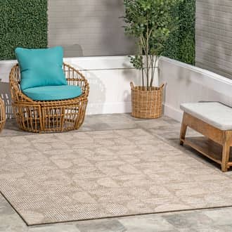 Zaneta Geometric Tiled Indoor/Outdoor Rug secondary image