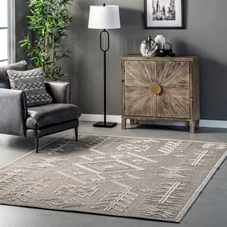 Yara Textured Symbolic Rug secondary image