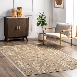 Yara Textured Symbolic Rug secondary image