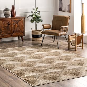 6' 7" x 9' Opal Tiled Diamond Rug secondary image