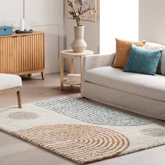 Hedda Retro Geometric Shag Rug secondary image