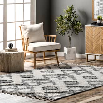 Lucia Textured Aztec Trellis Rug secondary image
