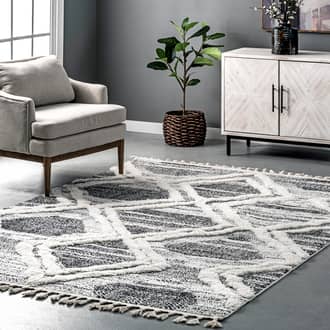 Wren Textured Trellis Rug secondary image