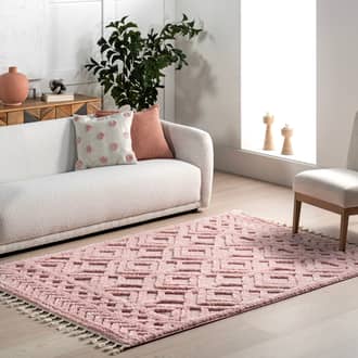 5' 3" x 7' 6" Ramira Raised Trellis Rug secondary image