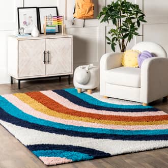 Lala Shag Rainbow Rug secondary image