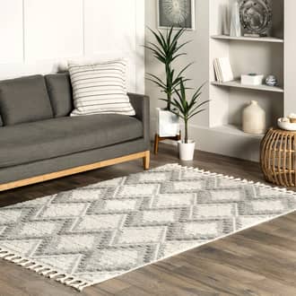 Felia Zig Zag Tasseled Rug secondary image