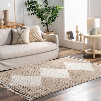 Payton Diamond Tasseled Rug secondary image