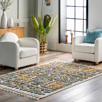 Anita Shaggy Maze Rug secondary image