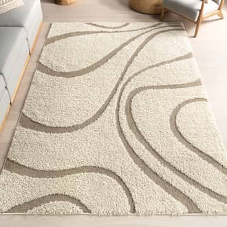 4' x 6' Shaggy Curves Rug secondary image