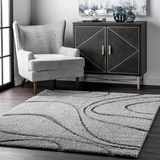 6' Shaggy Curves Rug secondary image