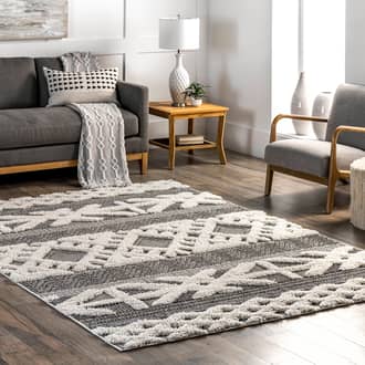 Liv Textured Snowflake Rug secondary image