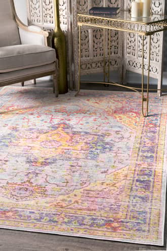 Tinted Cartouche Medallion Rug secondary image