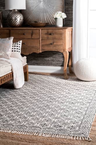 Bordered Trellis Rug secondary image